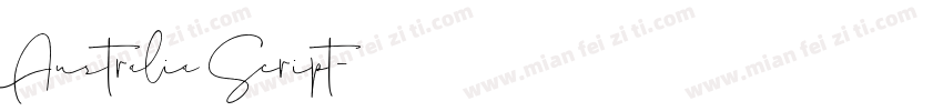 Australia Script字体转换